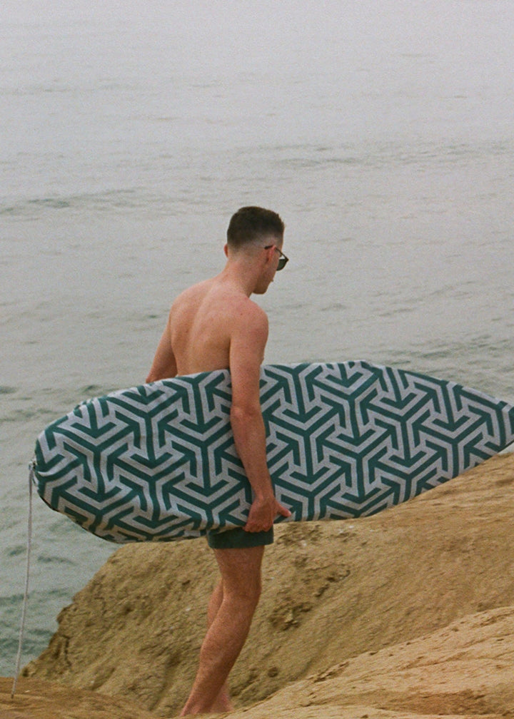 100% Recycled Cotton &amp; Plastic Surfboard Sock Bag