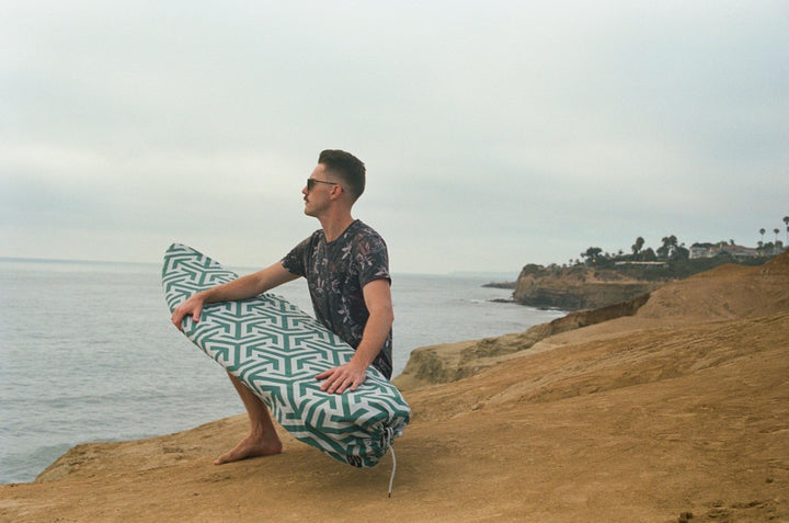 100% Recycled Cotton &amp; Plastic Surfboard Sock Bag