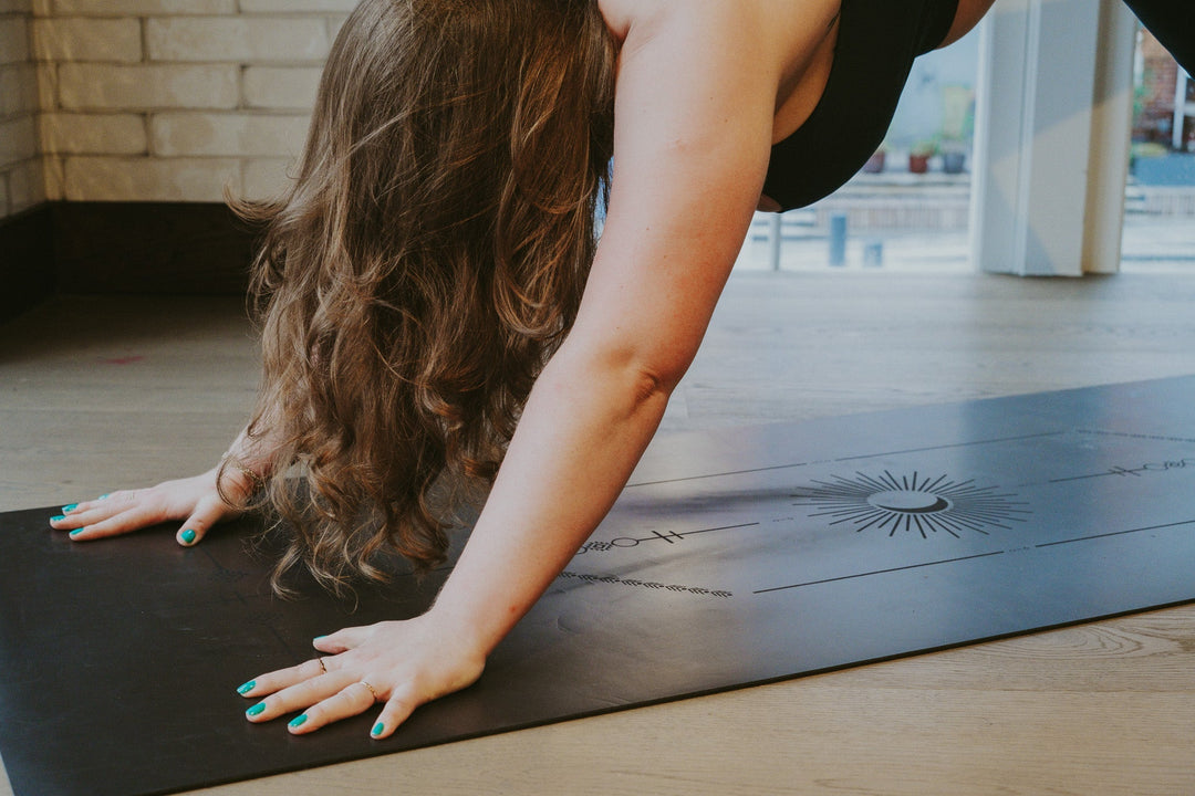 Fair Trade Natural Rubber Yoga Mat, Black 72"