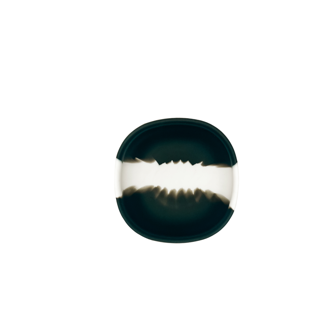Non-Toxic Silicone Square Suction Baby Bowl, Dip-Dye