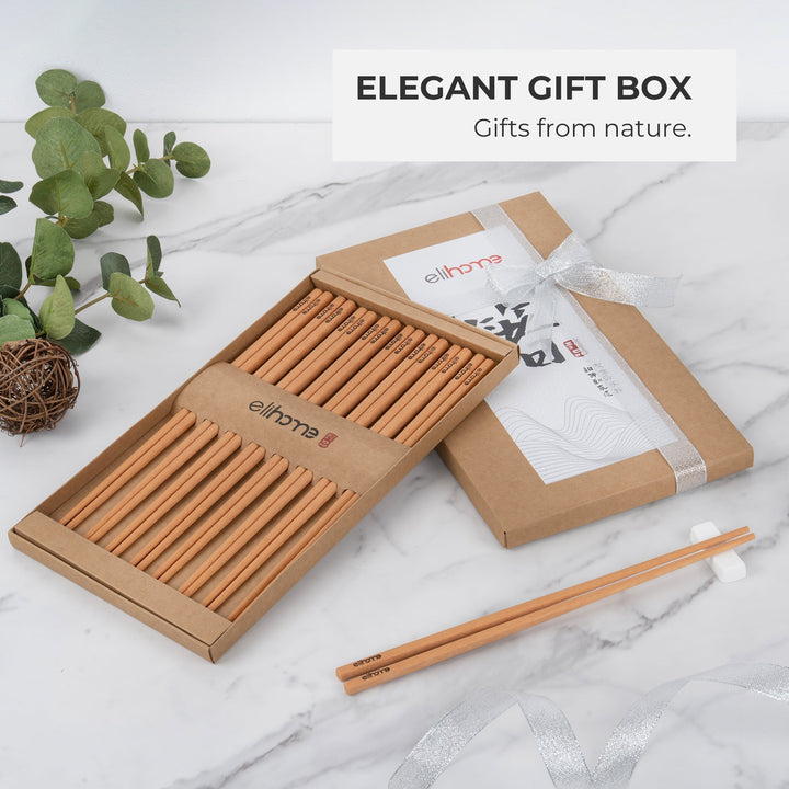 Plastic-Free Wood Fiber Flatware Chopsticks, 10.25"