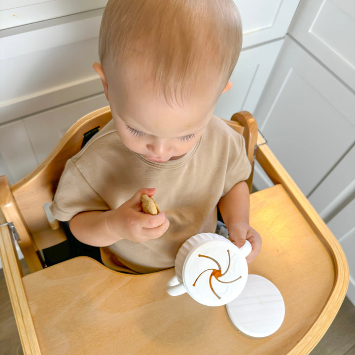 Non-Toxic Silicone Toddler Snack Cup with Lid