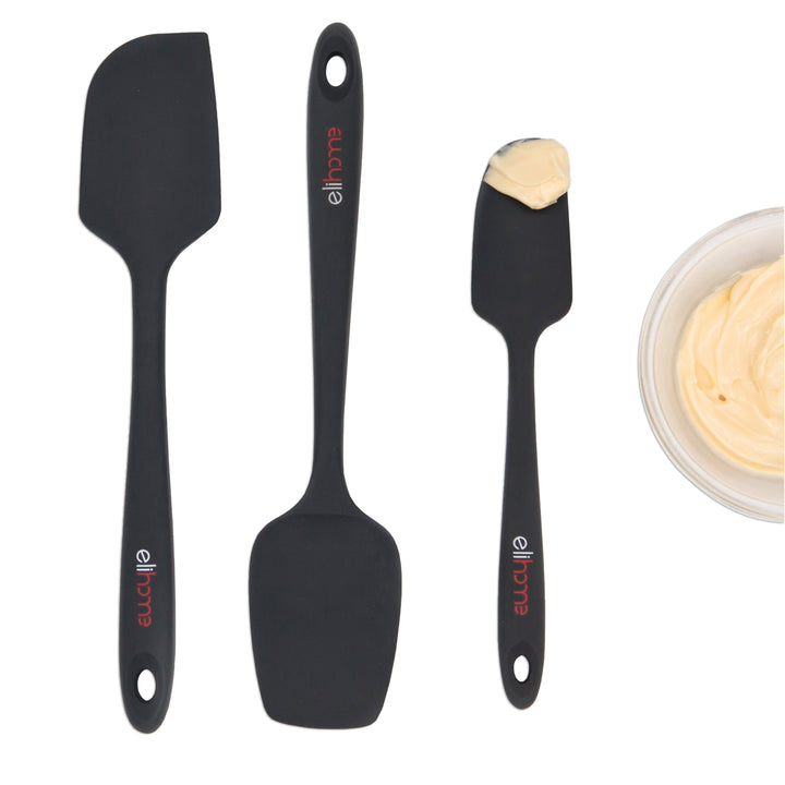 BPA-Free Silicone Kitchen Spatula Set, Red, 3 Ct.
