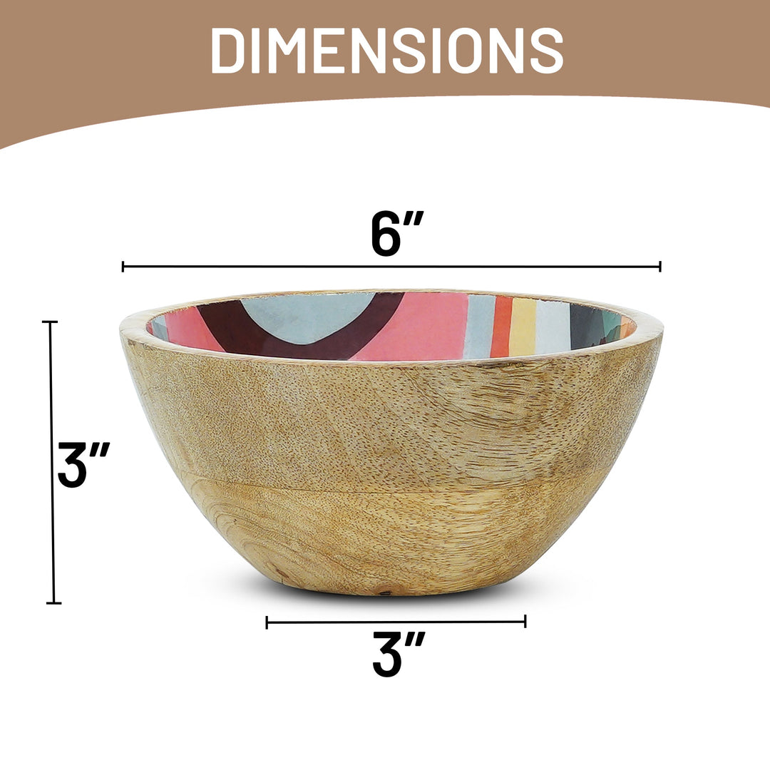 Handcrafted Mangowood Decorative Serveware Bowl