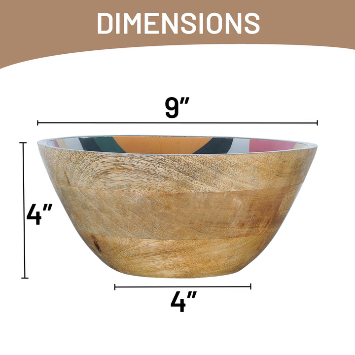 Handcrafted Mangowood Decorative Serveware Bowl