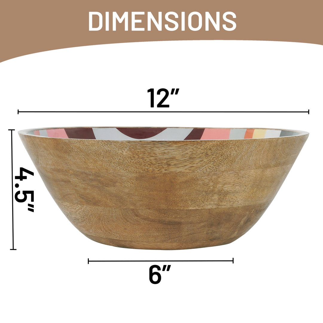 Handcrafted Mangowood Decorative Serveware Bowl