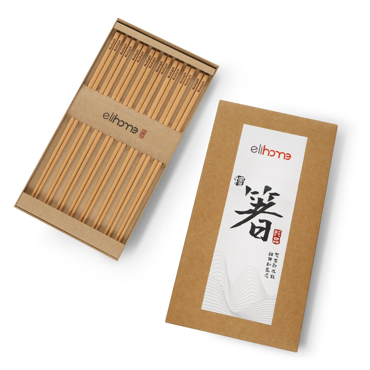 Plastic-Free Wood Fiber Flatware Chopsticks, 10.25"