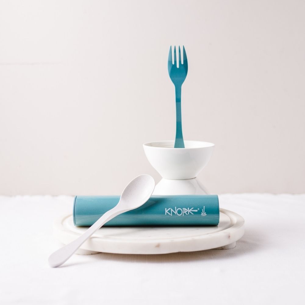 BPA-Free Travel Flatware Set, Teal, 3 Ct.