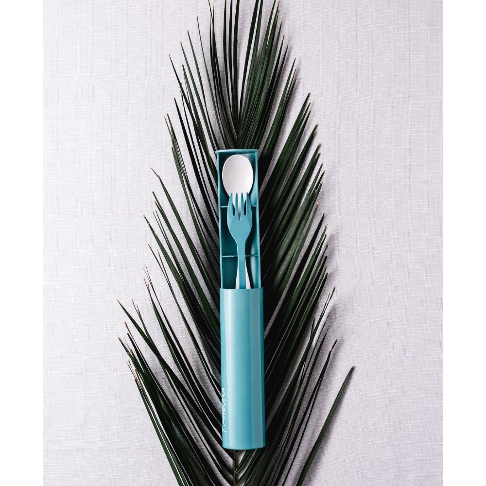 BPA-Free Travel Flatware Set, Teal, 3 Ct.