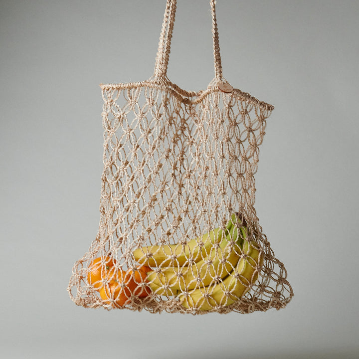 Handcrafted Abaca Market Tote Bag, 15" x 15"