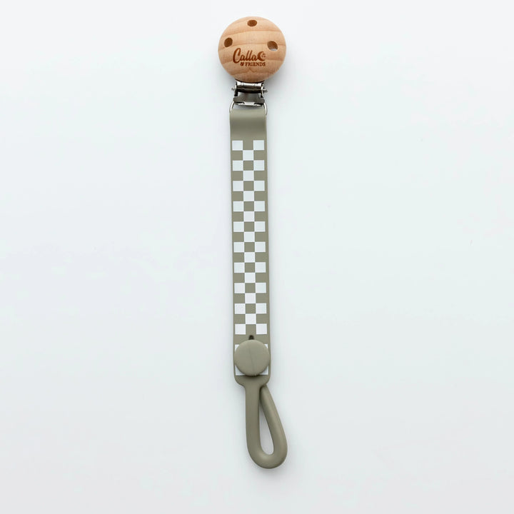 Checkered Silicone Baby Clip