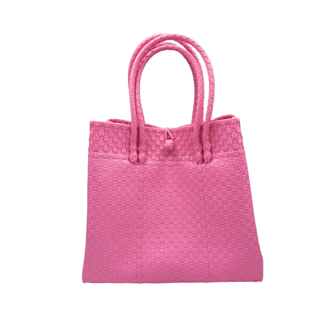 Handwoven Recycled Plastic Maxi Tote, 13.5" x 14"