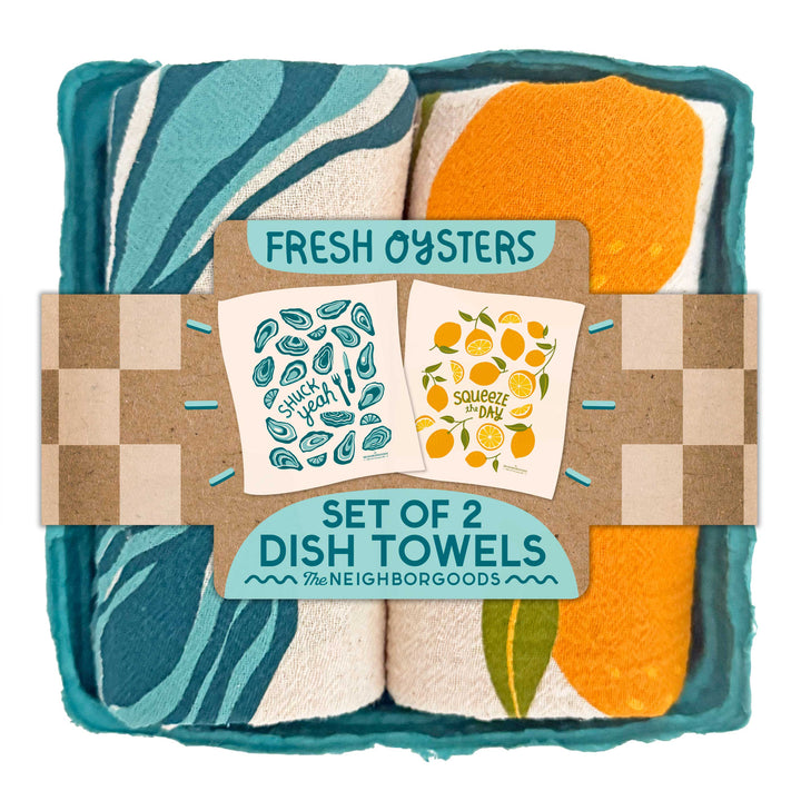 Unbleached Cotton Dish Towels, 24" x 26", 2 Ct.