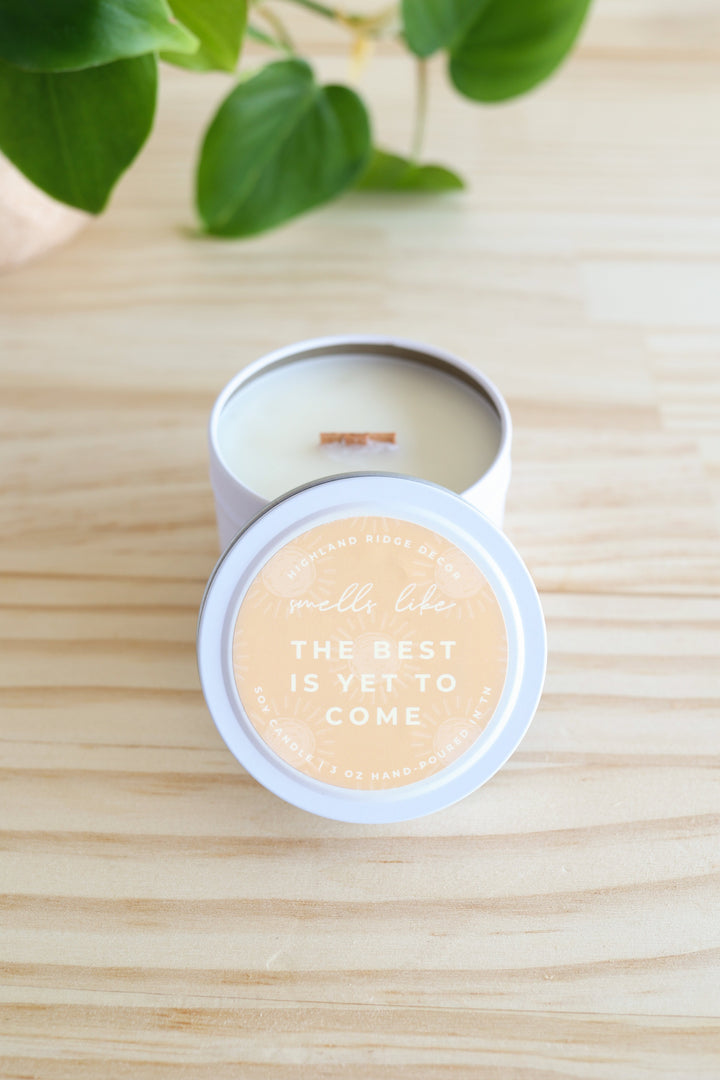 Fair Trade Hand-Poured Soy Candle, Citrus, 10 oz.