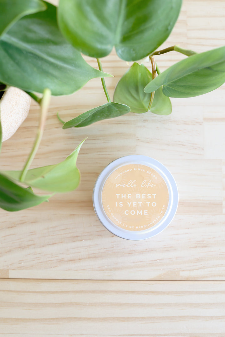 Fair Trade Hand-Poured Soy Candle, Citrus, 10 oz.