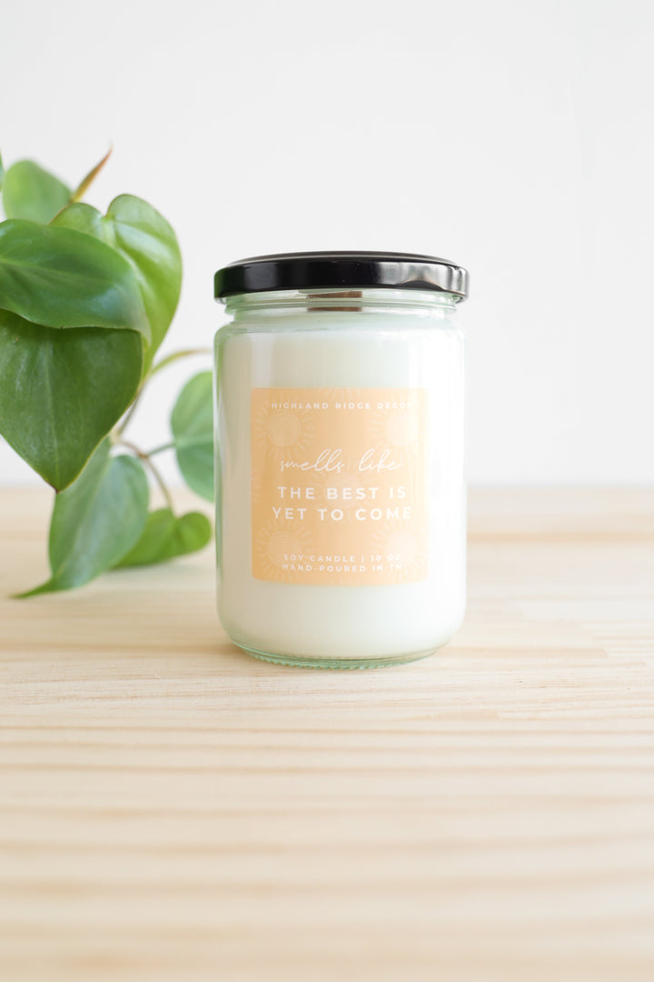 Fair Trade Hand-Poured Soy Candle, Citrus, 10 oz.