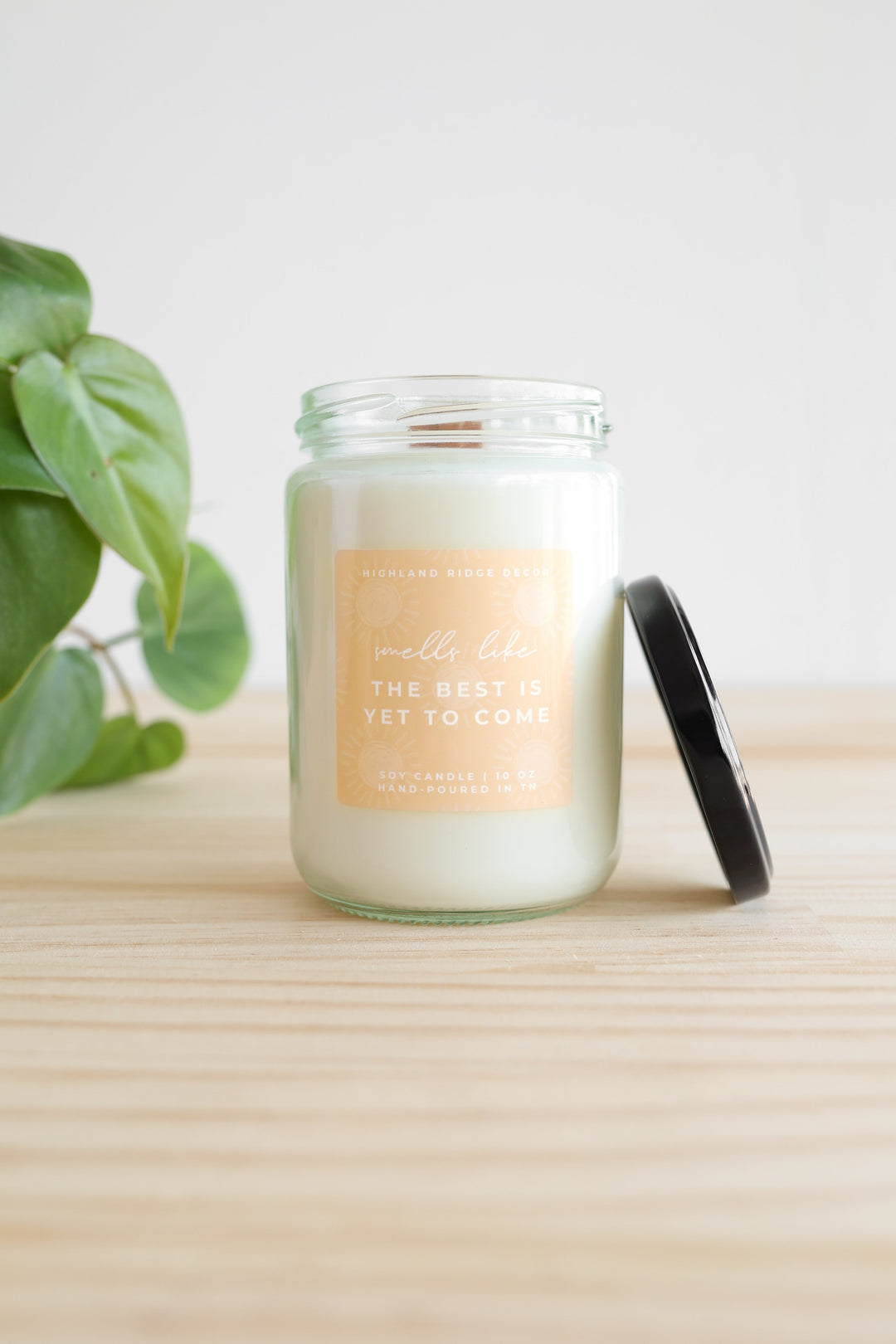 Fair Trade Hand-Poured Soy Candle, Citrus, 10 oz.