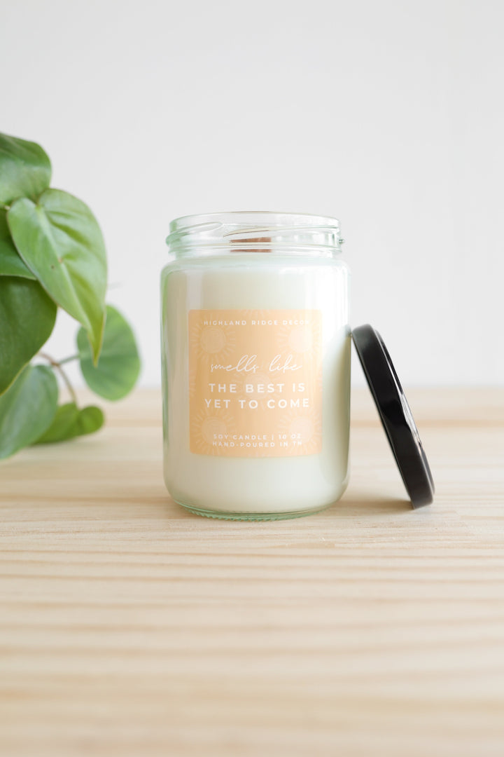 Fair Trade Hand-Poured Soy Candle, Citrus, 10 oz.