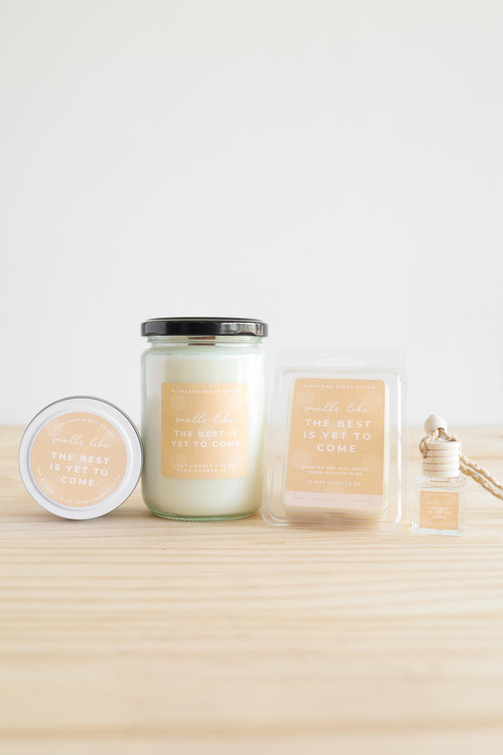 Fair Trade Hand-Poured Soy Candle, Citrus, 10 oz.