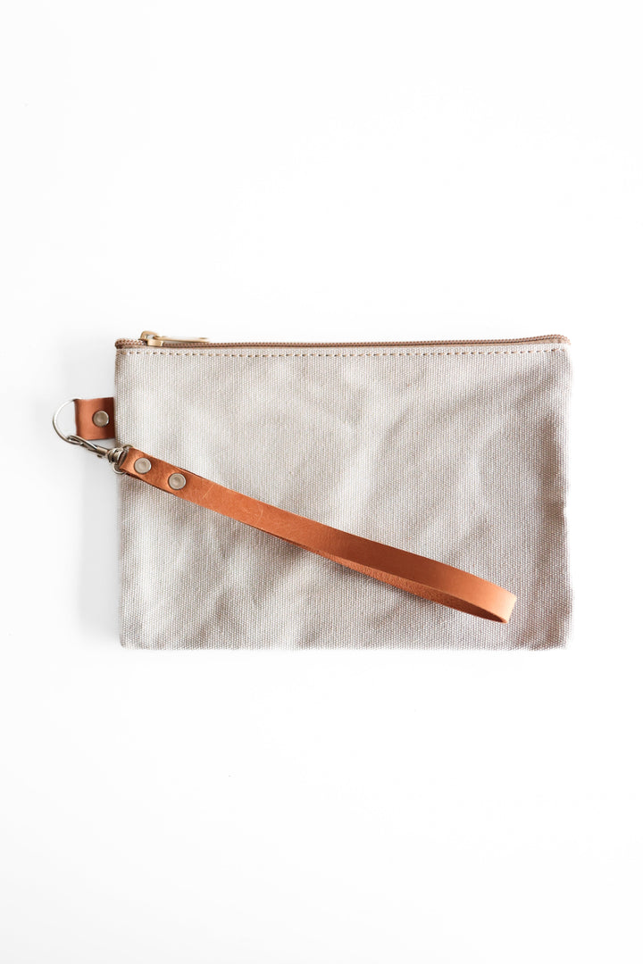 Handcrafted Canvas Clutch Bag, 9" x 6", Fair Trade