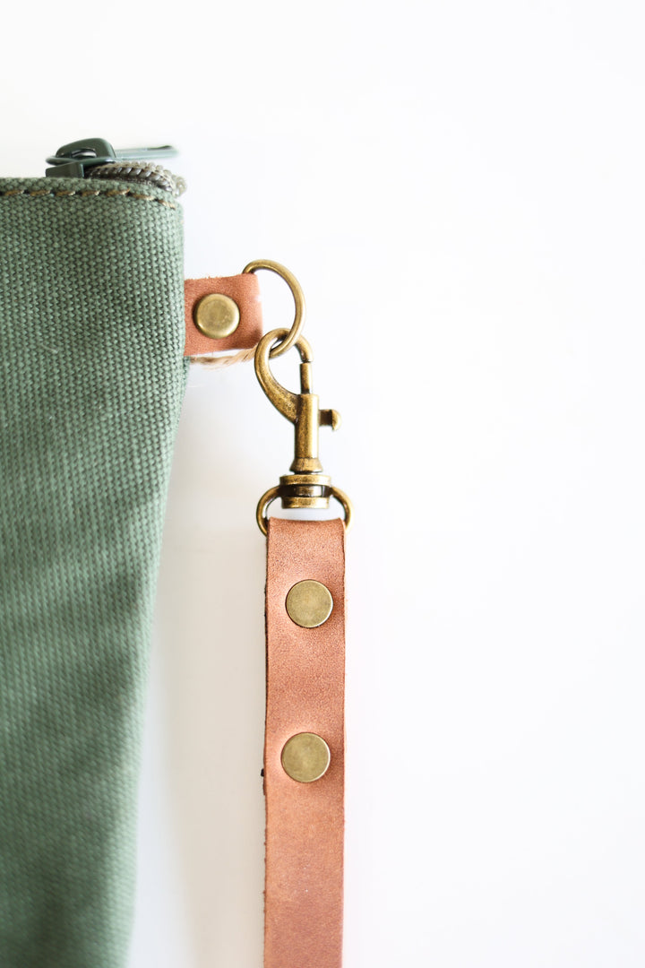 Handcrafted Canvas Clutch Bag, 9" x 6", Fair Trade