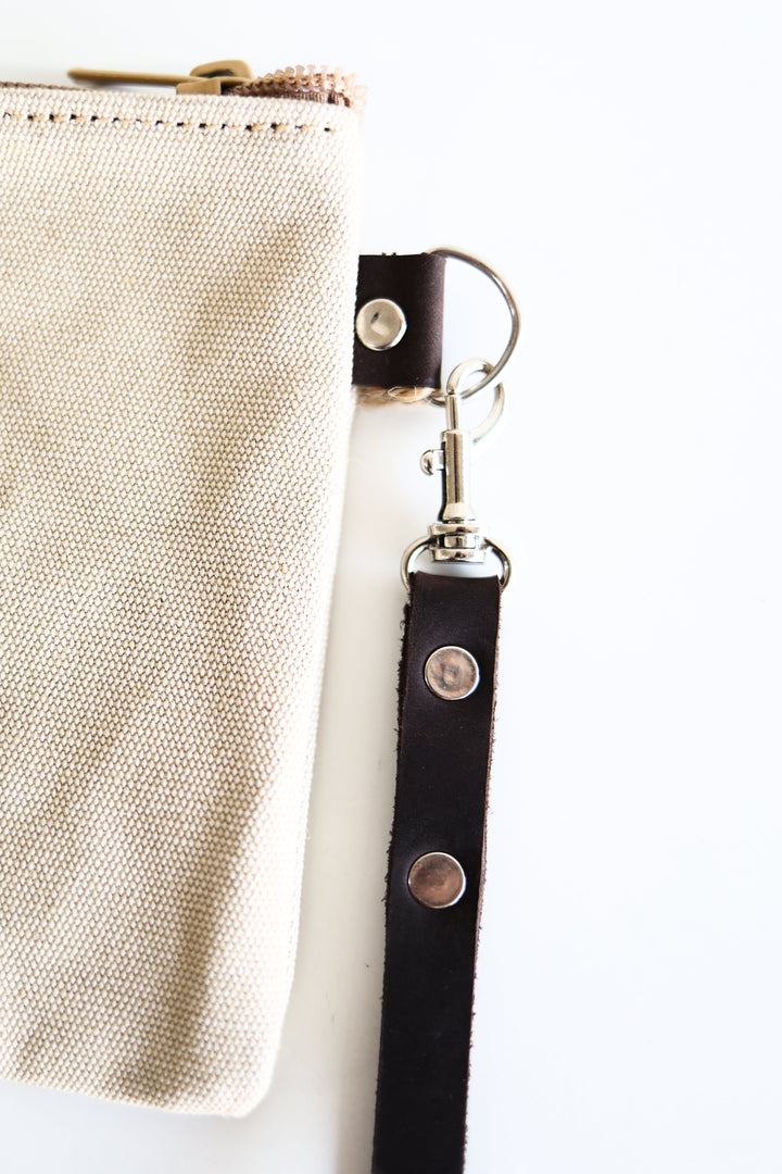 Handcrafted Canvas Clutch Bag, 9" x 6", Fair Trade