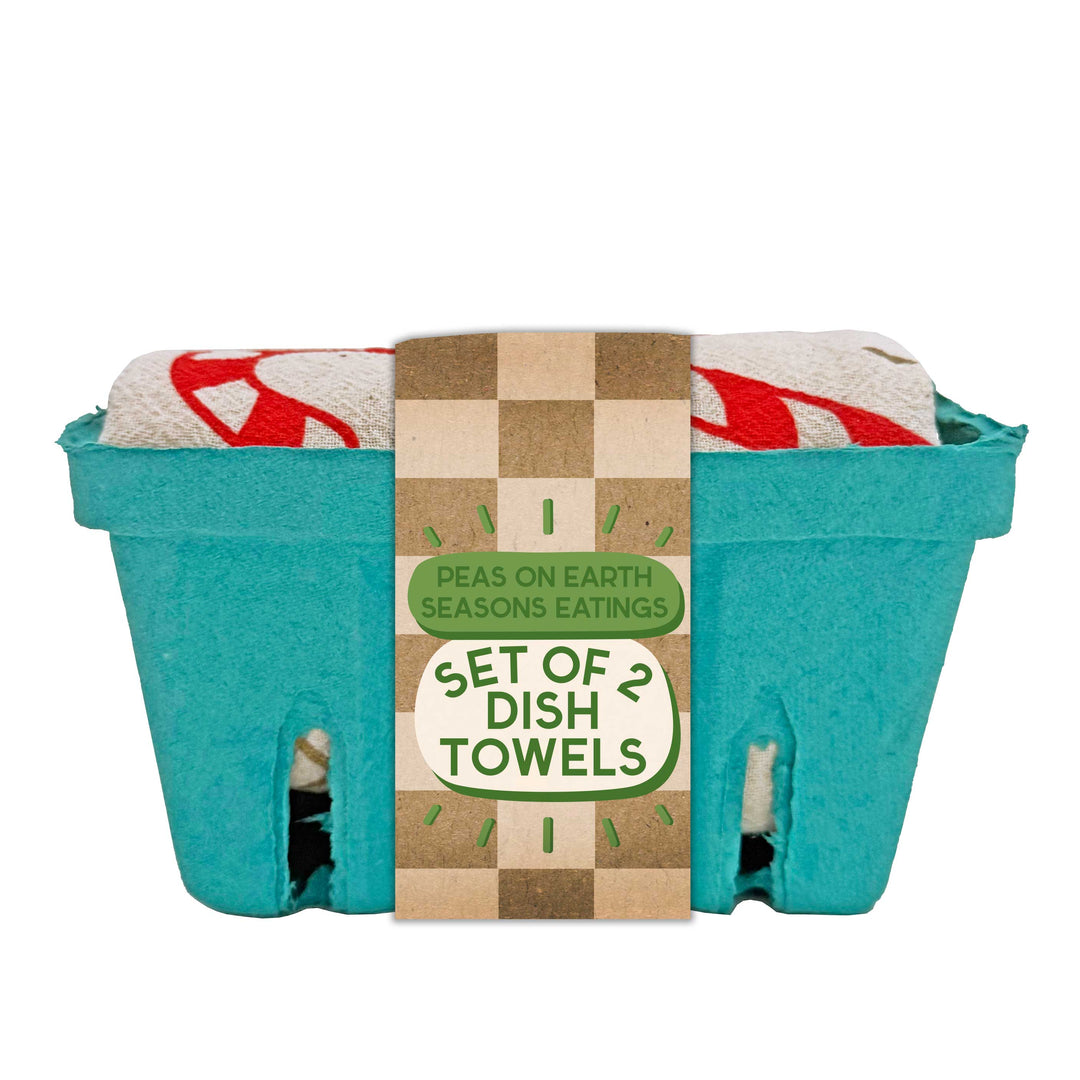 Organic Cotton Holiday Dish Towels, 24" x 26", 2 Ct.