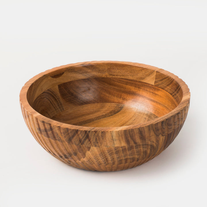 Handcrafted Acacia Wood Stacking Serveware Bowls, 3 Ct.