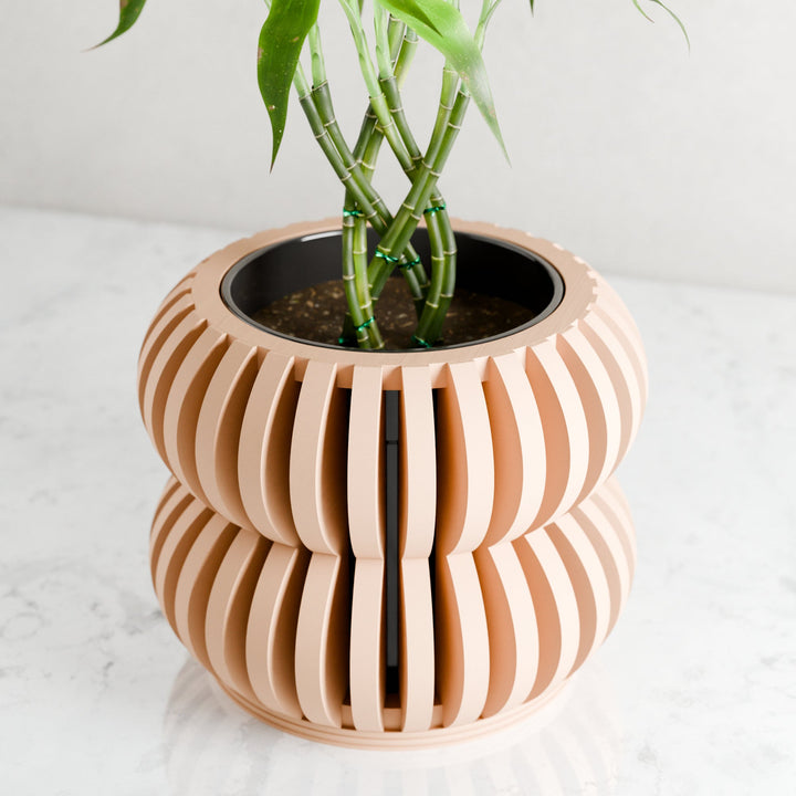 Biodegradable Plant-Based Bubble Sculpted Planter Decor