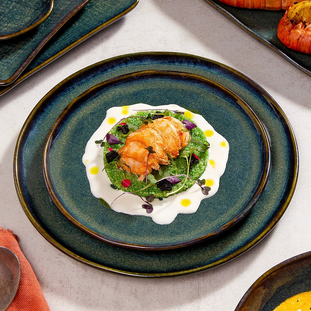 Non-Toxic Porcelain Dessert Dinnerware Set, 6 Ct.