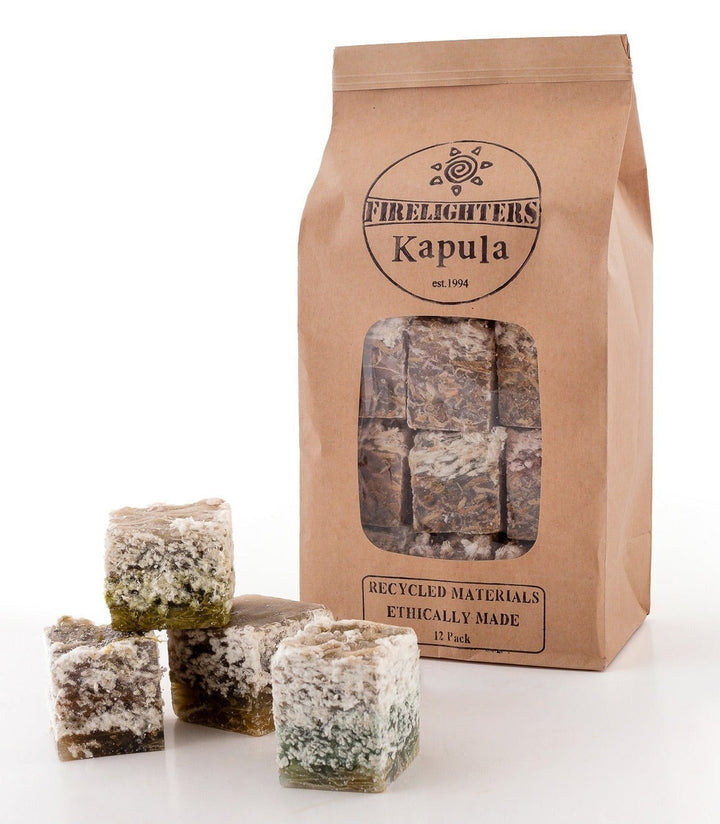 Recycled Wax &amp; Wood Handcrafted Firelighters, 12 Ct.