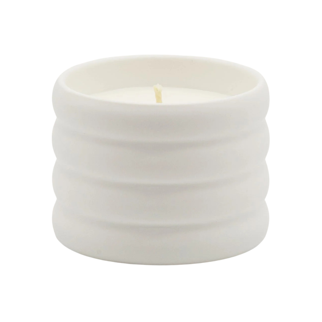 Handcrafted Soy Wax Ceramic Candle &amp; Wick Trimmer Set