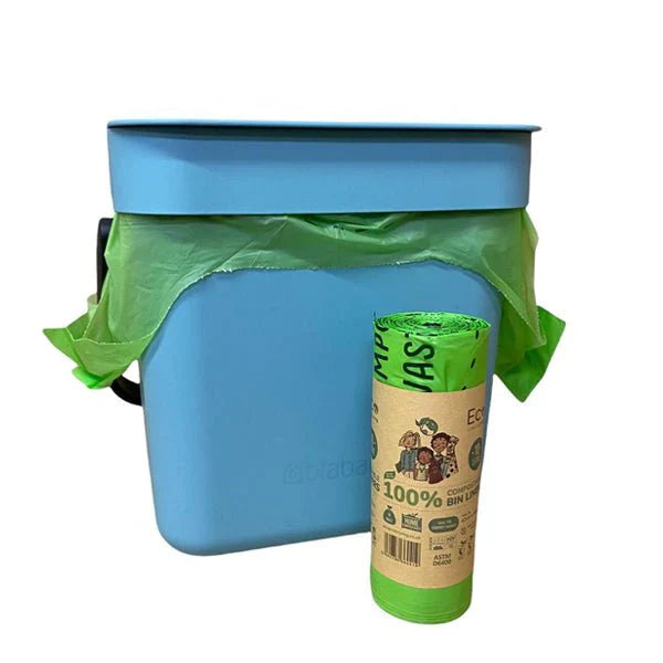 Compostable Corn Starch Waste Bin Liners, 2.6 Gal., 18 Ct.