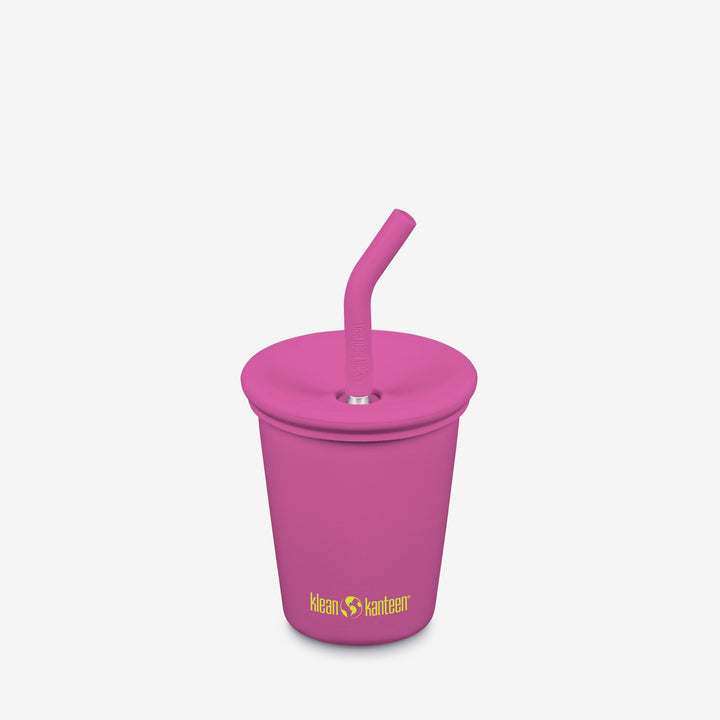 Recycled Stainless Kids Drinkware Cup with Straw, 10 oz.