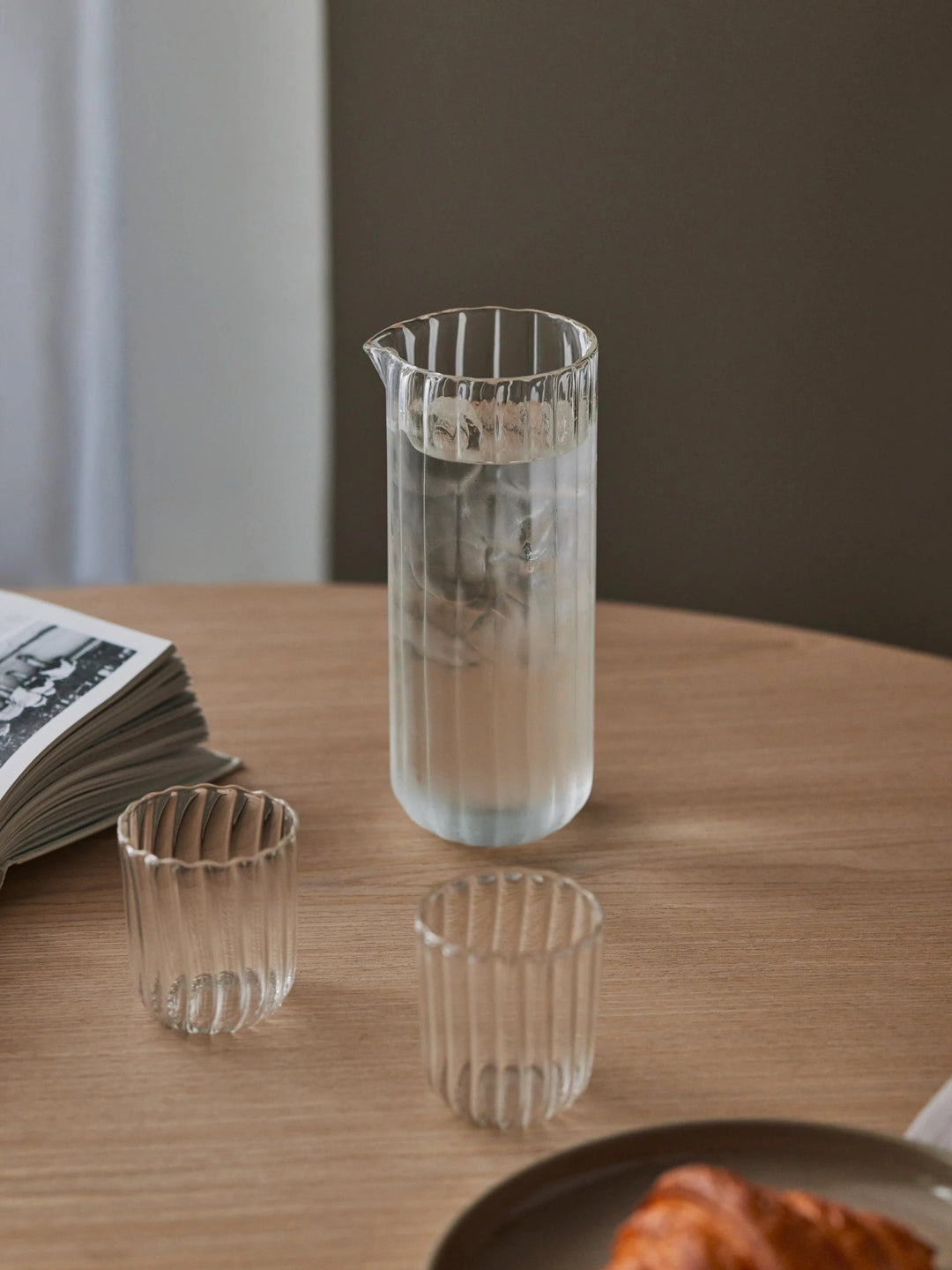 Handcrafted Mouth-Blown Glass Pitcher Serveware