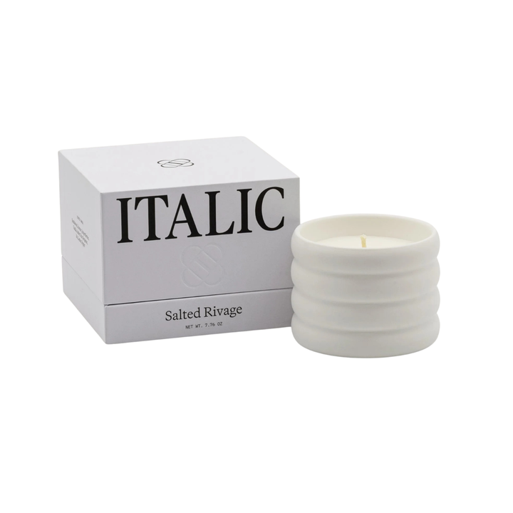 Handcrafted Soy Wax Ceramic Candle &amp; Wick Trimmer Set