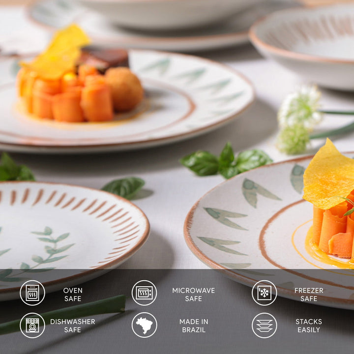 Non-Toxic Porcelain Dessert Dinnerware Set, 6 Ct.