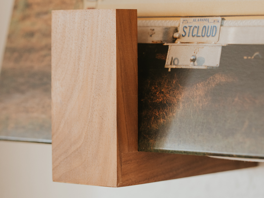 Handcrafted Hardwood Vinyl Record Wall Shelf, 2 Ct.