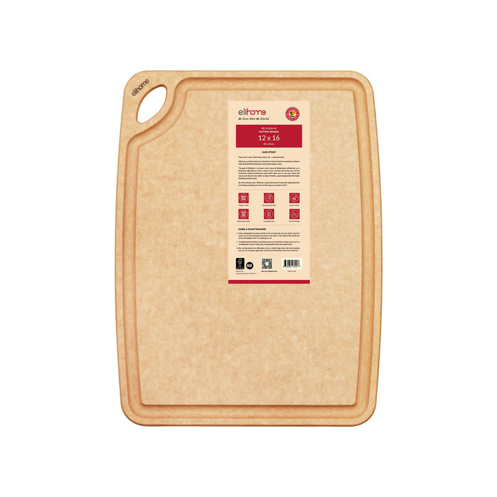 Plastic-Free Pine Leaf Cutting Board, 12" x 16"