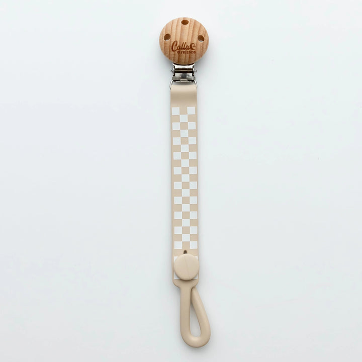Checkered Silicone Baby Clip