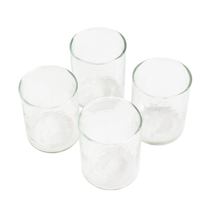 Recycled Glass Hammered Drinkware, 3" x 2.5", 4 Ct.