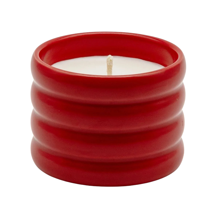 Handcrafted Soy Wax Ceramic Candle &amp; Wick Trimmer Set