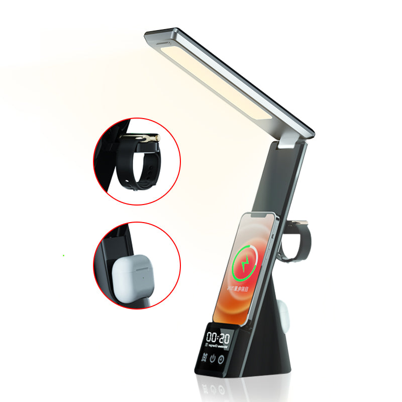 Smart LED Desk Lamp with 10W Wireless Charger, 7-in-1