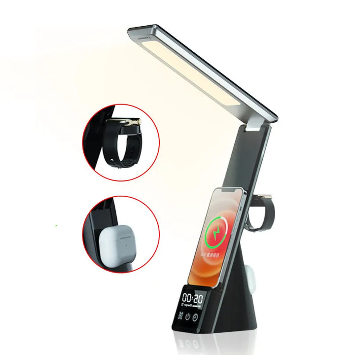 Mini LED Desk Lamp Charging Station