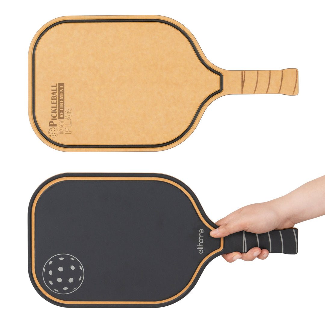 Pickleball Paddle Wood Fiber Cutting Board, Reversible