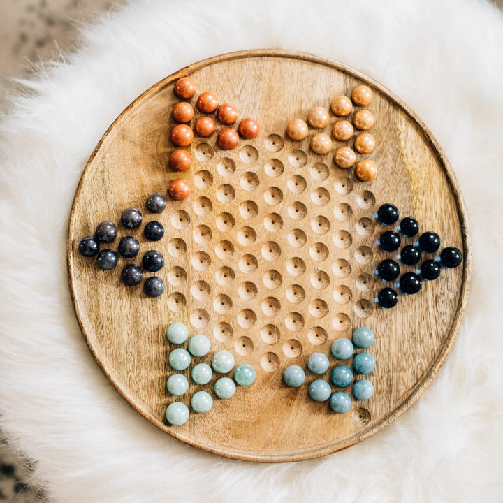 Handcrafted Star Chinese Checkers Board Game