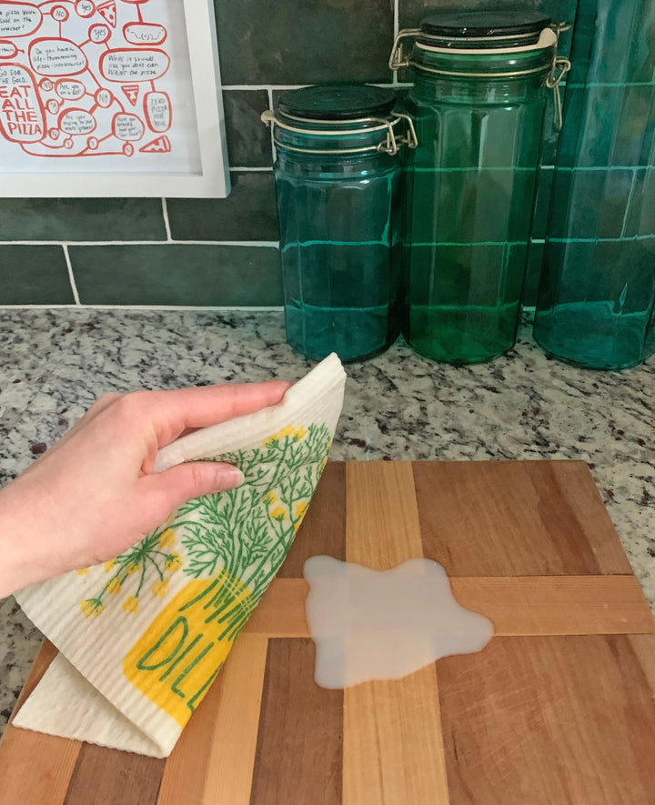 Dill Dish Towel Sponge Cloth Set