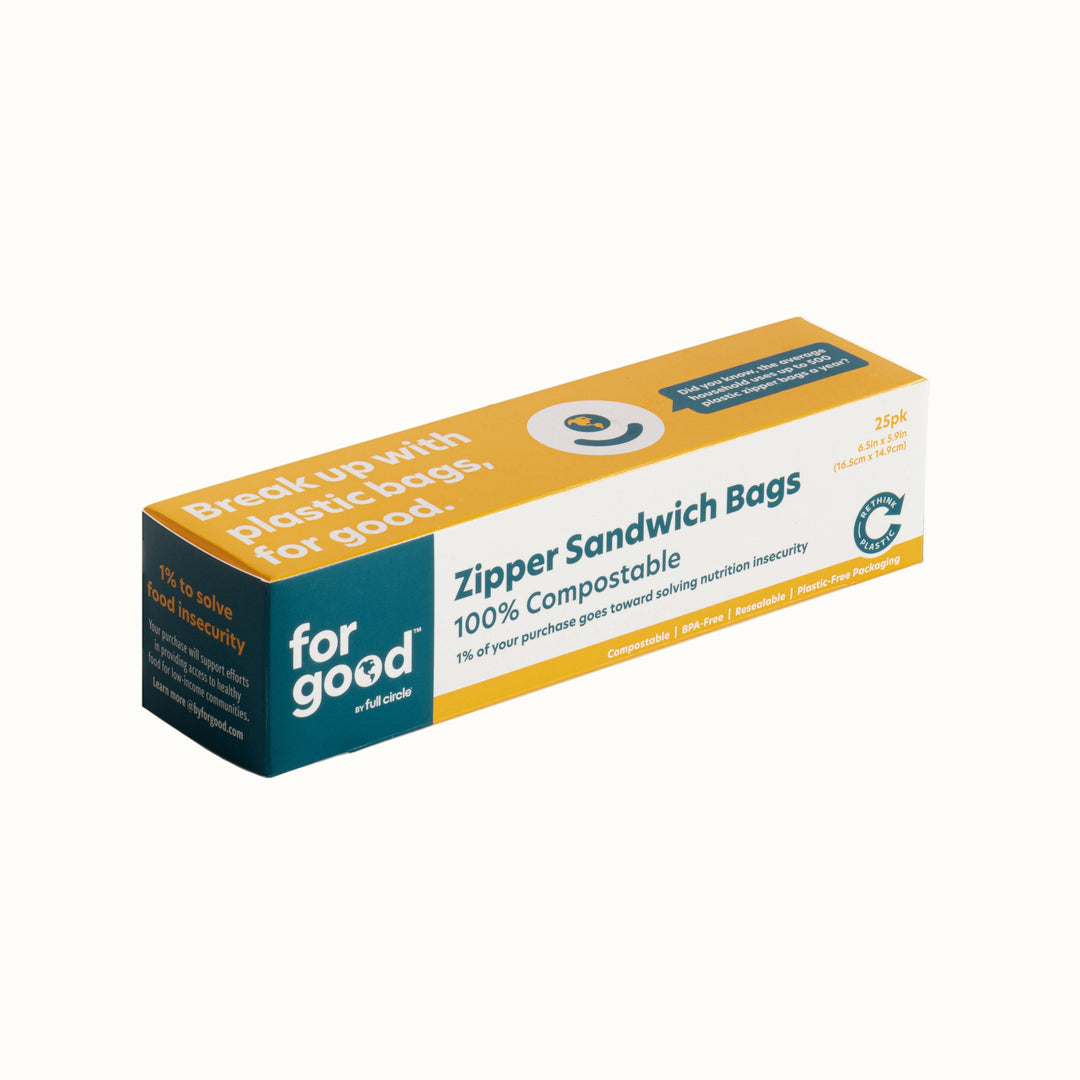Compostable Plant-Based Food Storage Bags, 25 Ct.