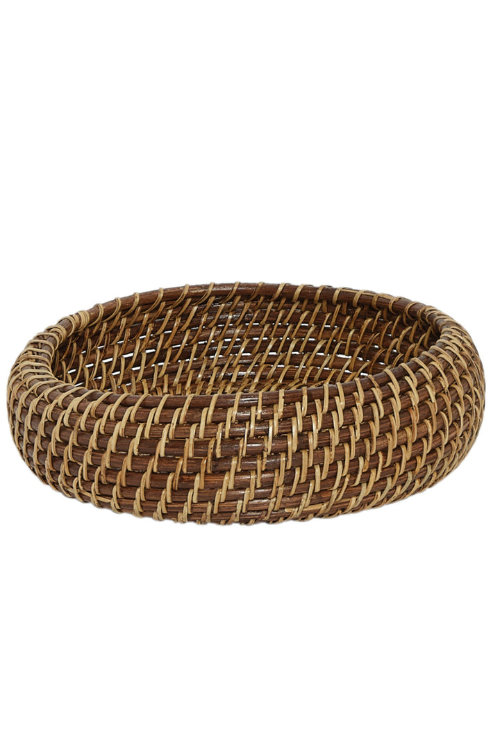 Handcrafted Rattan Fruit Basket &amp; Bowl, 10"