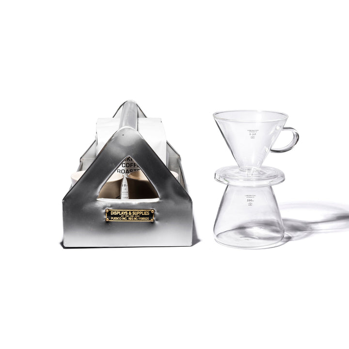Recycled Borosilicate Glass Pour-Over Dripper Set